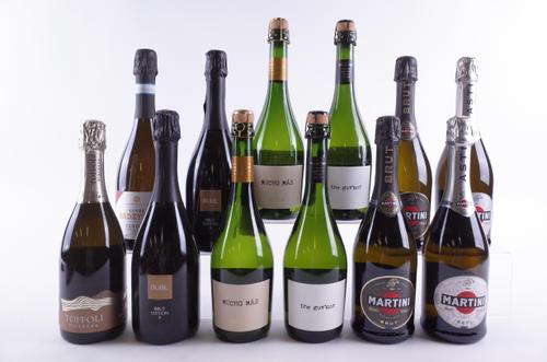 TWELVE BOTTLES SPARKLING WINE