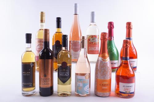 TWELVE BOTTLES SUMMER FRUIT WINE AND VARIOUS APERITIFS