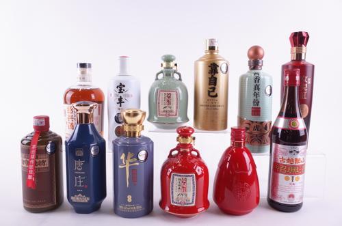 TWELVE BOTTLES BAIJIU AND HUANGJIU