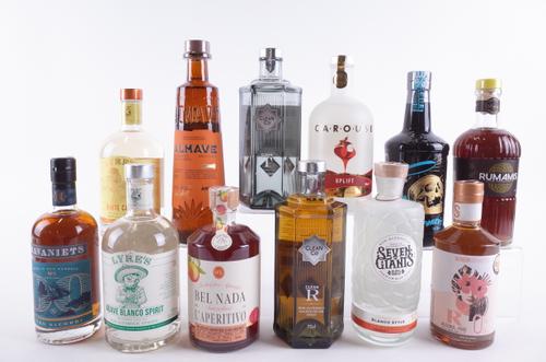 TWELVE BOTTLES TEQUILA, RUM AND APERITIF ALTERNATIVES