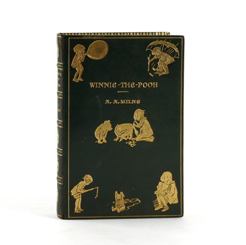 BINDING - A. A. MILNE (1882-1956). Winnie-the-Pooh, London, 1967, 8vo, illustrations by E. H. Shepard, attractively bound in full green pictorial morocco gilt by Bayntun-Rivière.