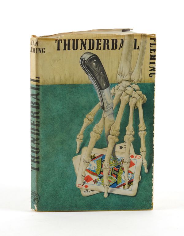 FLEMING, Ian (1908-64). Thunderball, London, 1960, 8vo, original mustard wrappers, dust-jacket by Richard Chopping. UNCORRECTED PROOF COPY. Gilbert A9a: recording that only 500 copies were printed. VERY RARE.