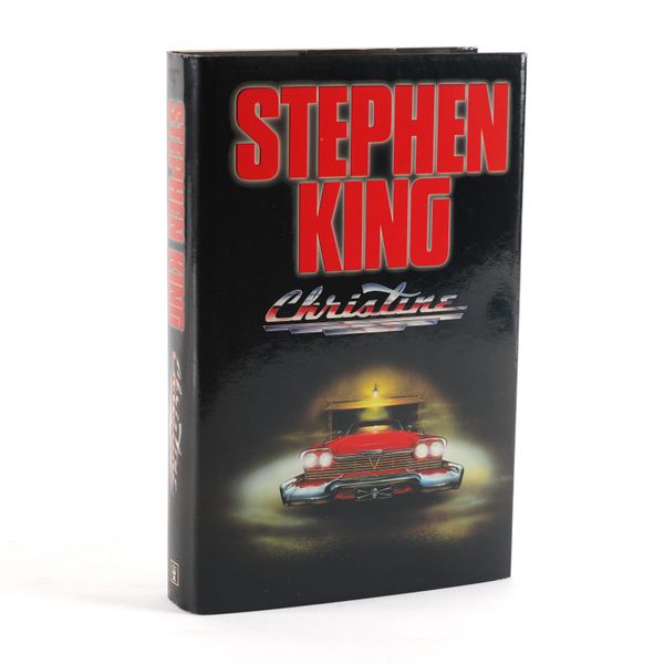 KING, Stephen (b.1947). Christine, London, 1983, large 8vo, original black cloth, dust-jacket. A FINE COPY OF THE FIRST U.K. EDITION, PRESENTATION COPY, inscribed on the front free endpaper, "To Dave - Be well, Stephen King, 5/14/83."