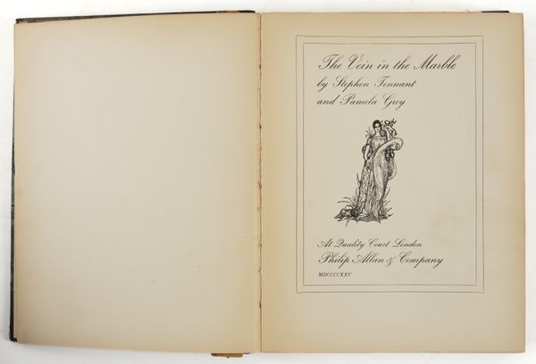 TENNANT, Stephen (1906-87) & Pamela GREY (1871-1928). The Vein in The Marble, London, 1925, 4to, 32 plates by Tennant, original boards. FIRST EDITION, PRESENTATION COPY, inscribed by Pamela Grey to Clare Mackail. With 3 other related books. (4)