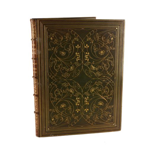 BINDING - Julia FRANKAU (1859-1916). An Eighteenth Century Artist and Engraver. John Raphael Smith. His Life and Works, London, 1902, plate volume only, very large folio, 50 fine photogravure plates, VERY FINELY BOUND IN GREEN MOROCCO GILT BY MORRELL.