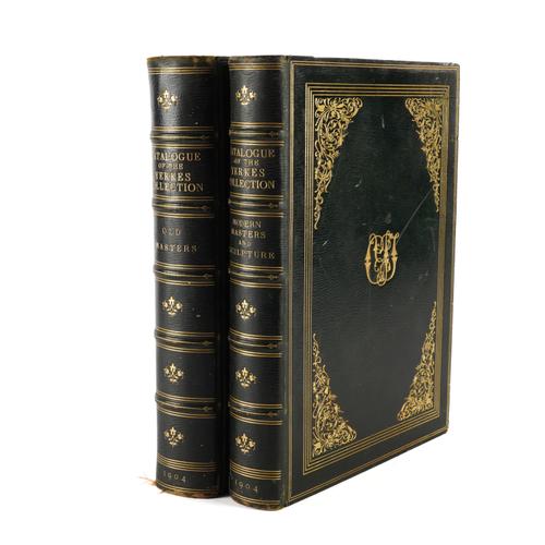 YERKES COLLECTION - Catalogue of Paintings and Sculpture in the Collection of Charles T. Yerkes, Boston, 1904, 2 volumes, 4to, plates, FINELY BOUND IN MOROCCO. FIRST EDITION, NUMBER 215 OF 250 COPIES. With a small quantity of miscellaneous books. (qty)
