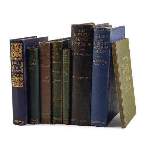 ANGLING - H. V. DYKE (1852-1933). Fisherman's Luck and Some other Uncertain Things, New York, 1911, 8vo, plates, fine original decorated cloth gilt. Reprint. With 7 other books of related interest. (8)