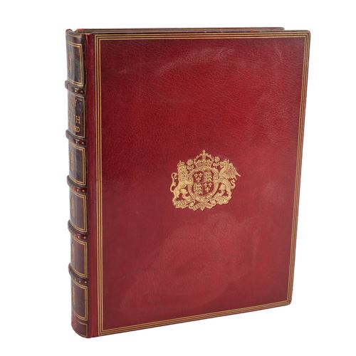 BINDING - A. F. POLLARD (1869-1948). Henry VIII, London, 1902, 4to, fine coloured frontispiece, plates and illustrations, FINELY BOUND in contemporary full crushed scarlet morocco gilt. FIRST EDITION. NUMBER 1,023 OF 1,150 "ON FINE PAPER".