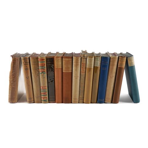 HUXLEY, Aldous (1894-1963). Those Barren Leaves, London, 1925, 8vo, original buckram, dust-jacket (backstrip darkened, frayed). FIRST EDITION. With 14 other books by the same author. (15) Please see the full listing below.