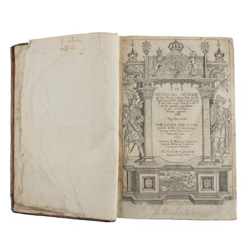 KNOLLES, Richard (1545-1610). The Generall Historie of the Turkes ... The Third Edition, London, 1621, folio, fine engraved title page, 28 portraits, illustration, contemporary calf (old repairs).