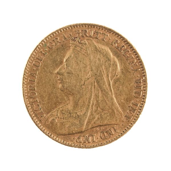 A VICTORIA OLD HEAD HALF SOVEREIGN