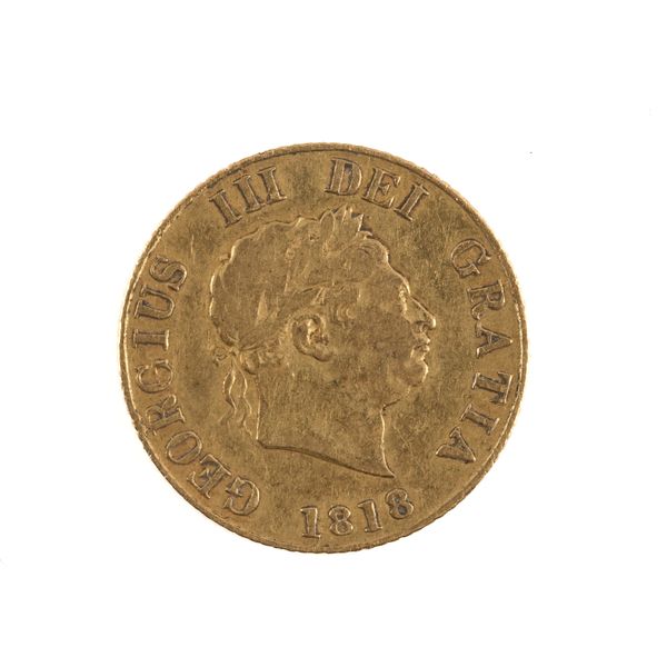 A GEORGE III HALF SOVEREIGN