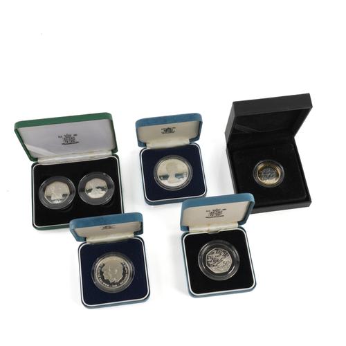 A GROUP OF ROYAL MINT SILVER PROOF COINS (5)