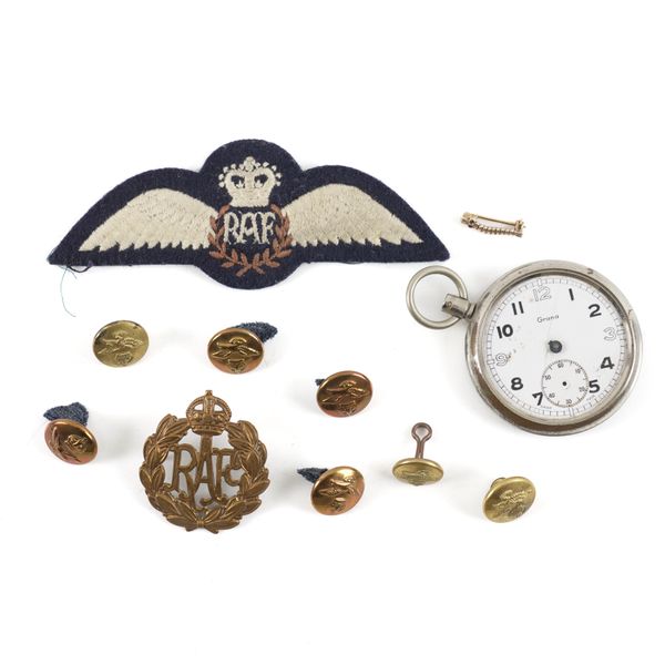 A CATERPILLAR CLUB BROOCH AND FURTHER ITEMS (QTY)