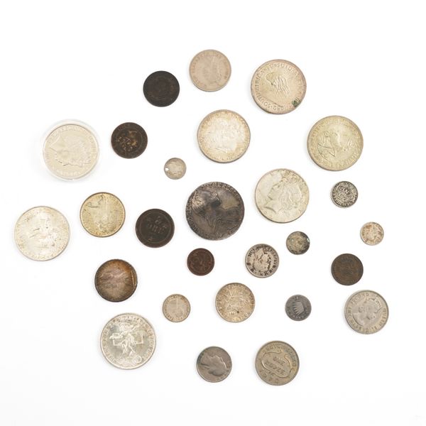 A GROUP OF FOREIGN COINS