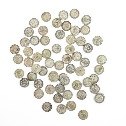 A QUANTITY OF BRITISH PRE-1947 SILVER COINAGE