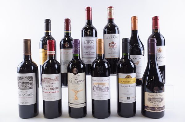 TWELVE BOTTLES FRENCH RED WINE