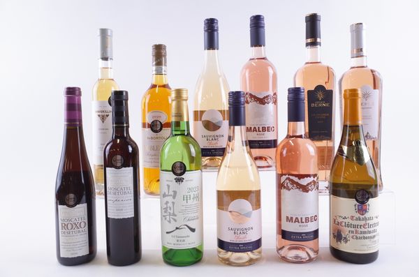 SIX BOTTLES ROSÉ, TWO WHITE AND FOUR DESSERT WINES