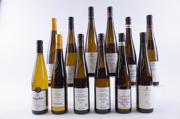 TWELVE BOTTLES WHITE WINE FROM ALSACE