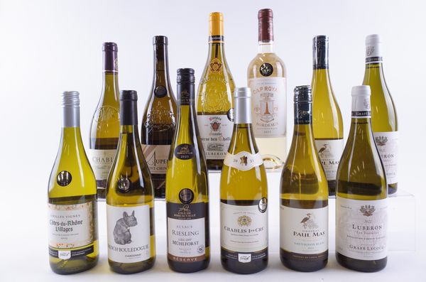 TWELVE BOTTLES FRENCH WHITE WINE