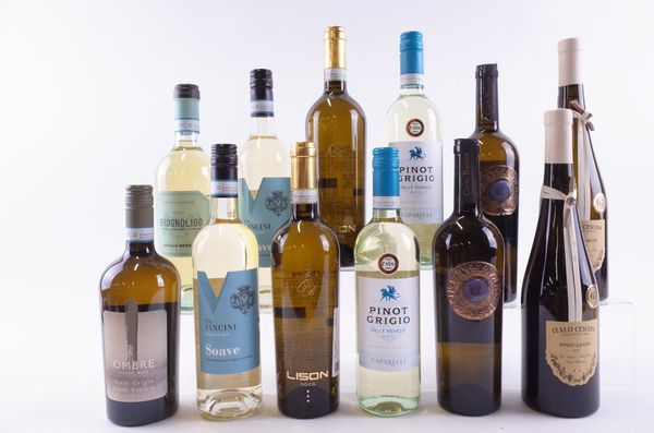 TWELVE BOTTLES ITALIAN WHITE WINE