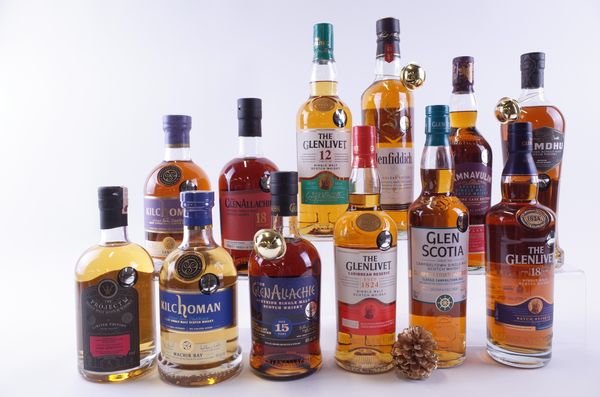 TWELVE BOTTLES SINGLE MALT SCOTCH WHISKY