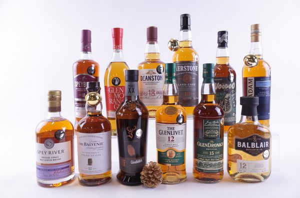 TWELVE BOTTLES SINGLE MALT SCOTCH WHISKY