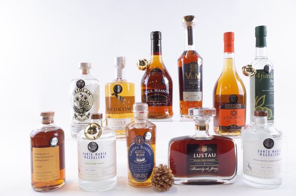 ELEVEN BOTTLES BRANDY