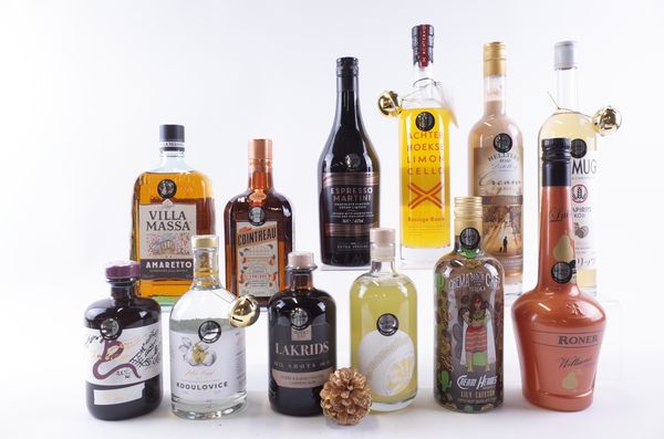 TWELVE BOTTLES VARIOUS LIQUEURS