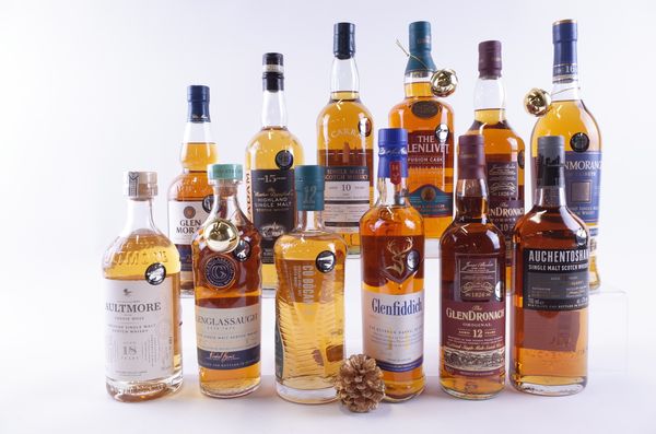 TWELVE BOTTLES SINGLE MALT SCOTCH WHISKY