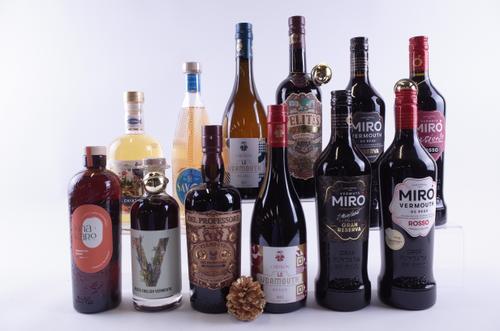 ELEVEN BOTTLES VERMOUTH AND ONE APERITIF