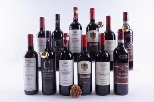 TWELVE BOTTLES ITALIAN RED WINE