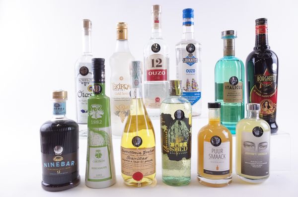 TWELVE BOTTLES VARIOUS LIQUEURS