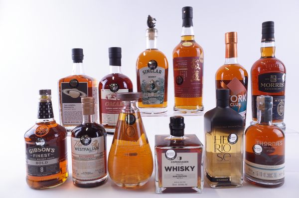 TWELVE BOTTLES WHISKY