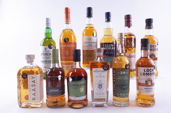 TWELVE BOTTLES SINGLE MALT SCOTCH WHISKY