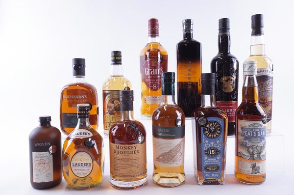 TWELVE BOTTLES BLENDED SCOTCH WHISKY