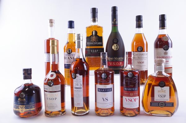 TWELVE BOTTLES COGNAC