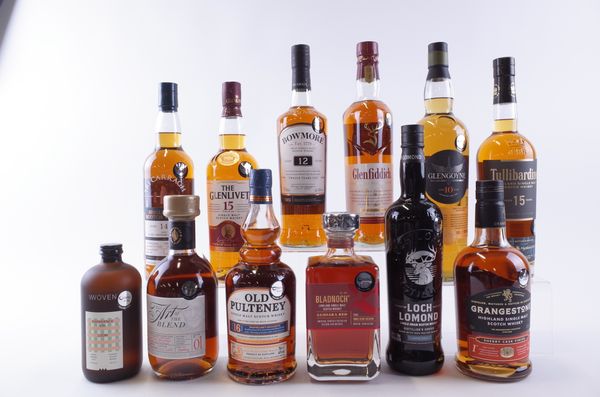 TEN BOTTLES SINGLE MALT SCOTCH WHISKY AND TWO BOTTLES BLENDED