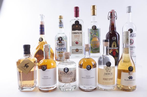 TWELVE BOTTLES VARIOUS SPIRITS