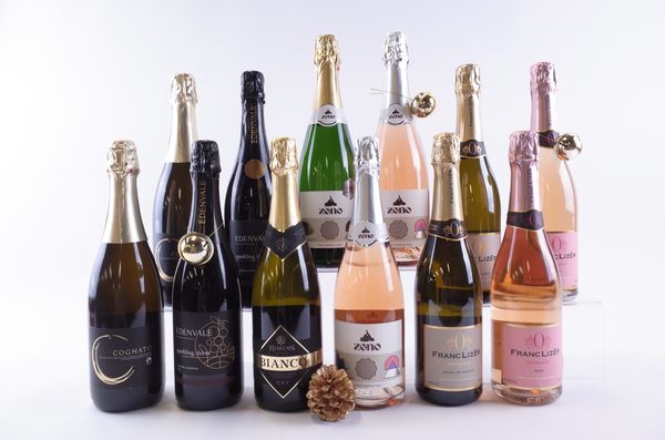 TWELVE BOTTLES ALCOHOL-FREE SPARKLING WINE