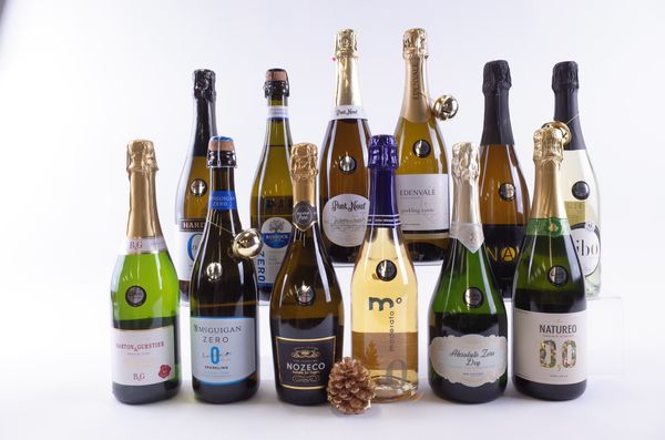 TWELVE BOTTLES ALCOHOL-FREE SPARKLING WINE