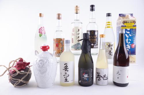TWELVE BOTTLES VARIOUS ASIAN SPIRITS