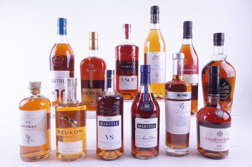 TWELVE BOTTLES COGNAC