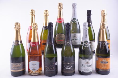 TWELVE BOTTLES CAVA