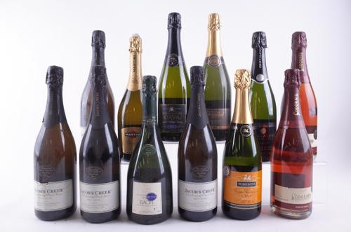 TWELVE BOTTLES CAVA, PROSECCO AND SPARKLING WINE