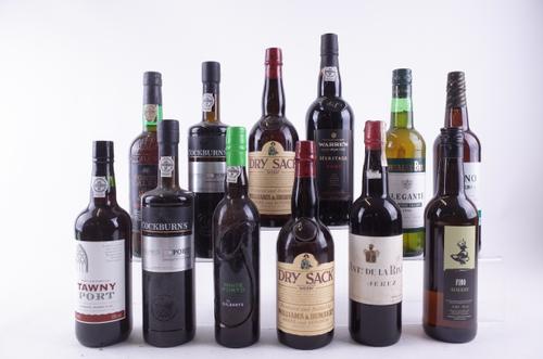 TWELVE BOTTLES PORT AND SHERRY