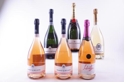 SIX MAGNUMS OF CHAMPAGNE