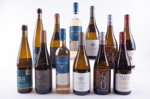 TWELVE BOTTLES CANADIAN WHITE WINE