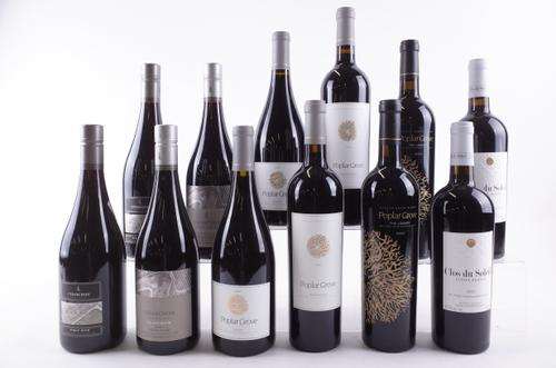 TWELVE BOTTLES CANADIAN RED WINE