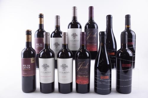 TEN BOTTLES CANADIAN AND TWO AMERICAN RED WINE